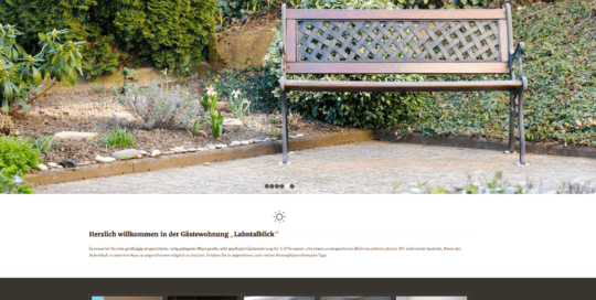 Screenshot der Website Lahntalblick.de