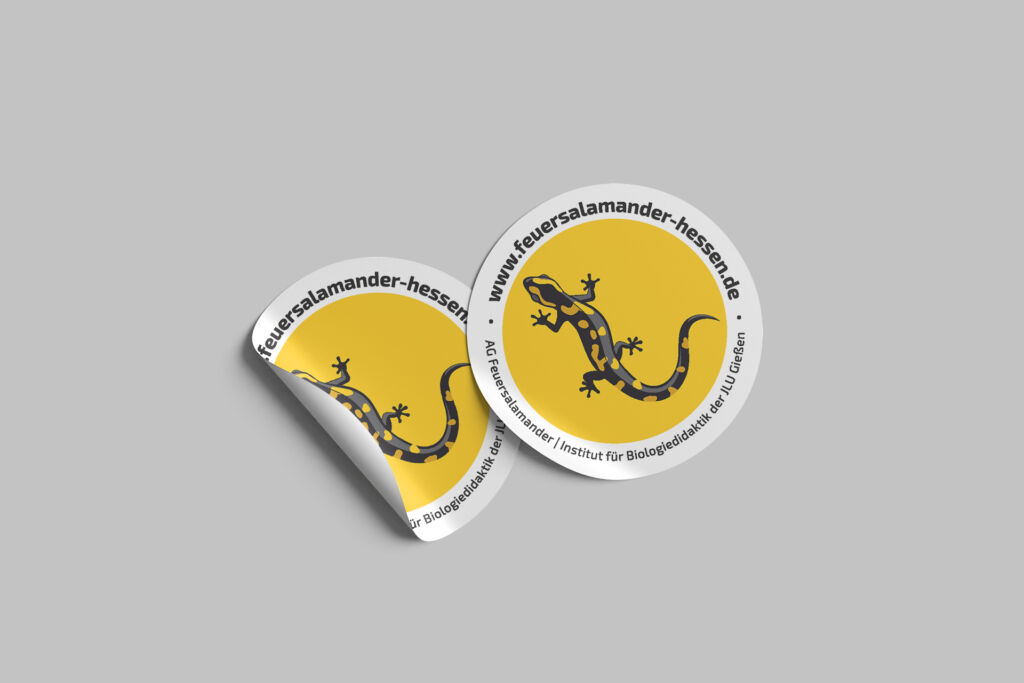 sticker feuersalamander