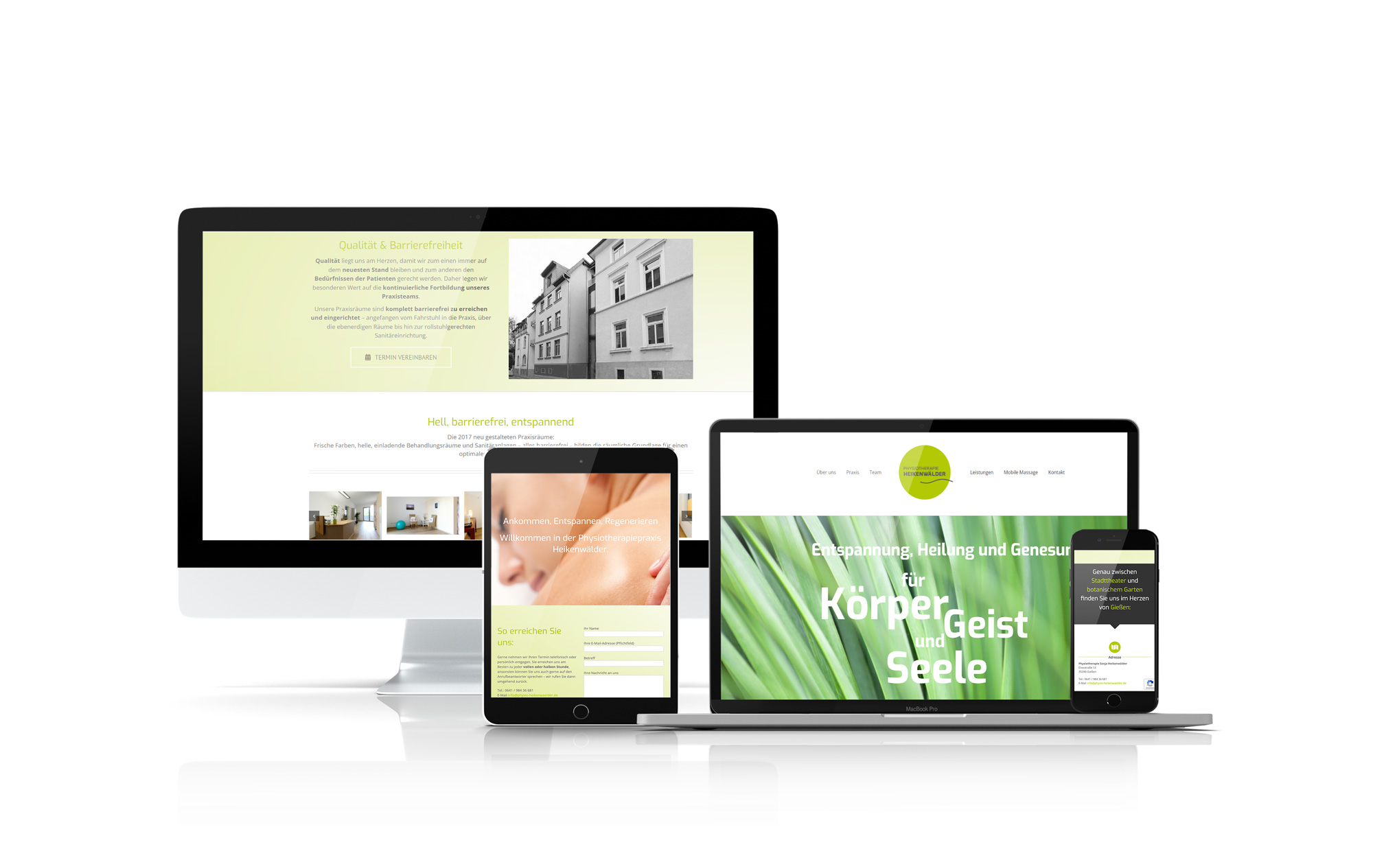 Homepagegestaltung Physiotherapie Heikenwälder Homepagegestaltung Physiotherapie Heikenwälder
