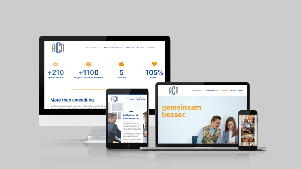 Homepage-Mockup Devices